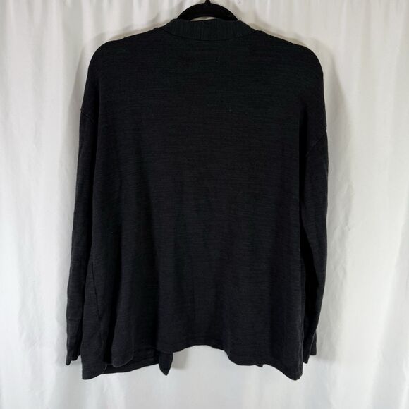 Old Navy Cardigan Girls XXL 18 Plus Black Open Front Cotton Blend Long Sleeve - Picture 7 of 9